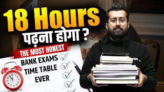 ⏳ The Most Honest Bank Exams Time Table  Study Plan  Aashish Arora [upl. by Anippesuig]