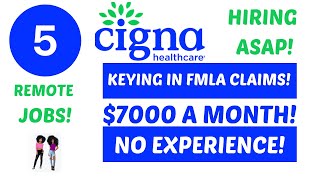 5 REMOTE JOBS KEYING IN FMLA CLAIMSNO EXPERIENCE UP TO 7K A MONTH [upl. by Newo]