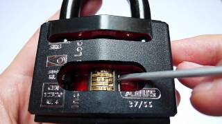 Abus Granit 37 55 CEN Grade 4 Padlock Factory Cutaway [upl. by Widera]