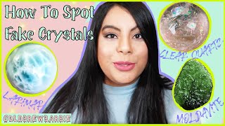 How to Spot Fake Crystals  Part 1  Clear Quartz Moldavite Larmiar  Easy Signs To Look For [upl. by Elesig513]