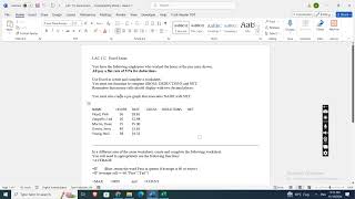 LAC 112 Excel Exam excel [upl. by Ranee]