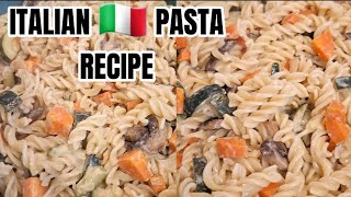 Creamy White Sauce Mushroom Pasta Recipe  PASTA CON FUNGHI e VERDURE  COOKMAS DAY 2 vlogmas2024 [upl. by Farica]