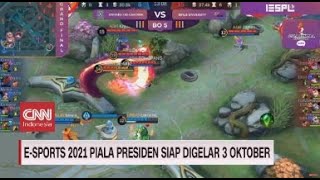 ESport 2021 Piala Presiden Siap Digelar 3 Oktober [upl. by Atillertse]