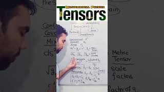 Tensors Revision Mathematical Physics CSIR NET GATE JEST csirnet tensor [upl. by Cort]