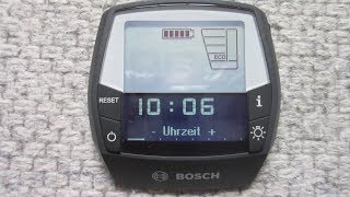 BOSCH Intuvia Zeit Einstellung wie geht das EBike change Time settings menu how does it work [upl. by Selle694]