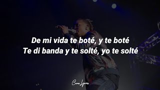 Te Bote  Ozuna Letra De mi vida te boté y te boté Te di banda y te solté yo te solté [upl. by Shepperd]