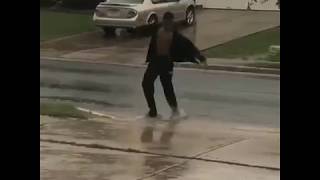 Man Recreates Usher Performance During Thunder Storm [upl. by Sari]