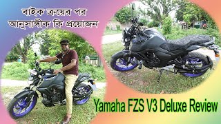 Yamaha Fzsv3 deluxe review [upl. by Dnalyr771]