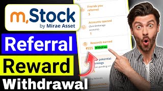 M stock Refer And Earn Withdrawal Full Process 2024  Mstock Referral Reward Withdraw Kaise Kare [upl. by Laikeze]