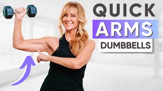 Best Toned Arms Dumbbell Workout for Over 50 [upl. by Thaddeus568]