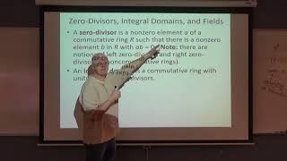 Abstract Alg Lec 25A Ring Integral Domains Fields Ring Characteristic Nilpotents amp Idempotents [upl. by Stiruc509]