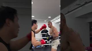 Alex Pereira had a tough sparring in Korea😳 ufc mma alexpereira chama [upl. by Armilla869]