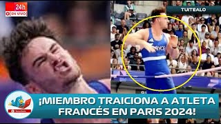 ¡Insólito Miembro elimina a atleta francés Anthony Ammirati en Paris 2024 [upl. by Rehpotsrhc]