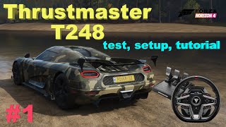 FORZA HORIZON 4  THRUSTMASTER T248  Setup Test Tutorial  POx®Krisss HU 1 [upl. by Assirrec]