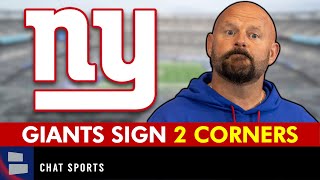 🚨 Giants Sign 2 Cornerbacks 🚨 New York Giants News [upl. by Aisila]