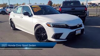 2022 Honda Civic Sport Sedan Yuba City Oroville Roseville Sacramento Chico [upl. by Laro]