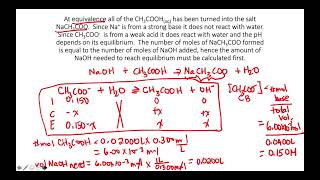 Titration of CHCOOH with NaOH Part 3 [upl. by Sky653]