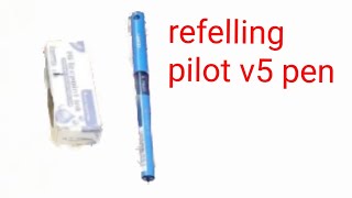 How to refill pilot v5 hi tech point [upl. by Notniuqal]