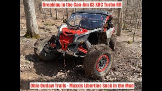 2022 CanAm X3 XRC Turbo RR  First Trail Ride  Mud Climbs and Rocks [upl. by Lorenzana]