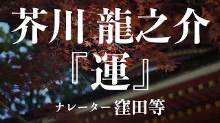 『運』作：芥川龍之介 朗読：窪田等 作業用BGMや睡眠導入 おやすみ前 教養にも 本好き 青空文庫 [upl. by Acimak]