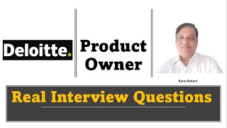 Deloitte⭐ product owner interview questions and answers I product owner interview questions [upl. by Reine]