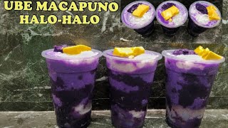 TRENDING NA HALOHALO PANG NEGOSYO UBE MACAPUNO HALOHALO [upl. by Nonnac]