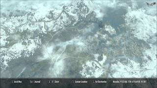 Skyrim  Quality World Map  With Roads MOD v80 [upl. by Anthiathia]