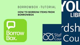 How to use the BorrowBox eLibrary app to borrow eBooks and eAudiobooks from Staffordshire Libraries [upl. by Ynamreg409]