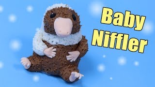 BABY NIFFLER Tutorial How to make niffler  Fantastic Beasts 2 [upl. by Mattias108]