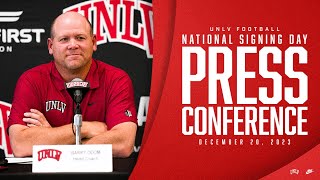 UNLV Football  2023 Early Signing Day Press Conference [upl. by Lleneg]