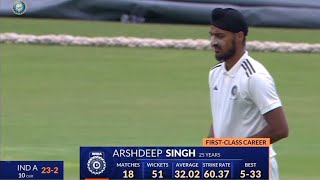 Arshdeep Singh Best Bowling Spell  Duleep Trophy 2024 [upl. by Lebatsirc]