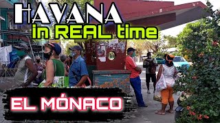 🌶quotEL MONACOquot 10 DE OCTUBRE👉HAVANA IN REAL TIME🇨🇺An old RESIDENTIAL AREA of Havana With CAPTION CC [upl. by Abra]