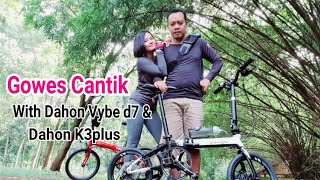 Gowes bersama Dahon Vybe d7 dan Dahon K3 plus di Taman Wiladatika Cibubur [upl. by Pooh]