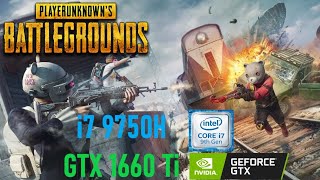 GTX 1660 Ti amp i7 9750H  PUBG Very Low  Ultra Settings FPS test [upl. by Ranson]