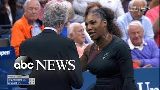 Serena Williams was fined 17000 for arguing with the chair umpire [upl. by Muraida928]