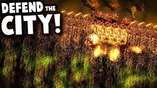 Defending a Mega City from Infected Zombie Hordes  They Are Billions Custom Map Gameplay [upl. by Cul]