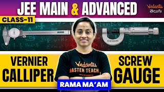 Vernier Caliper amp Screw Gauge Class 11  How to Use Least Count amp Zero Error Explained  KRD Madam [upl. by Areit]