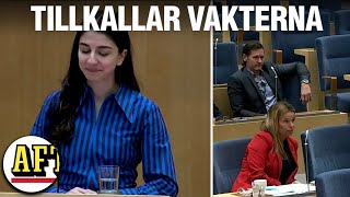 Här avbryter skriken ministern i debatten [upl. by Devonna247]