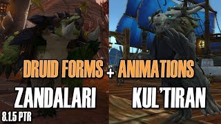 🦕Zandalari amp KulTiran👙 NEW Druid Forms  BFA 815 [upl. by Rothenberg]