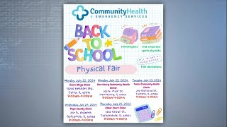 Community Health offers backtoschool supplies [upl. by Aicina]