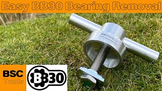 Easy BB30 Bearing Removal with BSCTools Pro BB30 Bearing Extractor Tool [upl. by Kappenne]