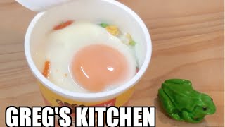 HOW TO COOK AN EGG IN A CUP OF NOODLES  Gregs Kitchen [upl. by Nowujalo]