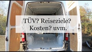 QampA Campervan Ausbau  Nachhaltigkeit Einrichtung Kosten TÜV uvm [upl. by Milas455]