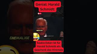 Herrlich Harald Schmidt Frau Esken ist für mich ein Geschenk des Himmels satire comedy short [upl. by Arbmahs]