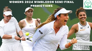 Womens Tennis  2024 Wimbledon SemiFinals PREVIEW amp PREDICTION  Ft Rybakina Paolini amp more ðŸŽ¾ðŸ† [upl. by Niledam134]