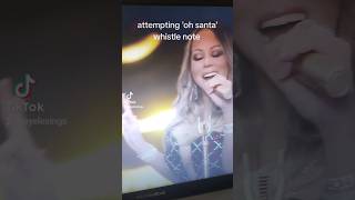 Singing oh Santa whistle note 🎶singing arianagrande mariahcarey jenniferhudson highnotes [upl. by Flore]