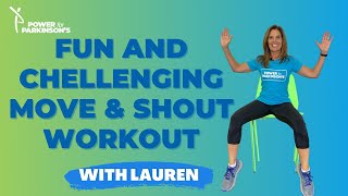 Fun and Challenging Move amp Shout Class with Lauren Lewis  Power for Parkinson’s Exercise Videos [upl. by Girovard]