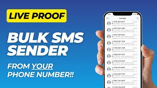 2024 How to Send Bulk SMS with YOUR PHONE NUMBER amp Excel Unlimited SMS with YOUR Phone Plan [upl. by Gerfen69]