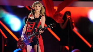 Taylor Swift Red Live at the CMAs red Taylor Swift electric guitar performance [upl. by Llennod]