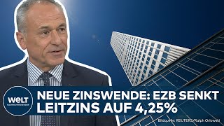 WIRTSCHAFT EZB senkt Zinsen erstmals seit fünf Jahren  Wie reagiert der Finanzmarkt [upl. by Parrott]